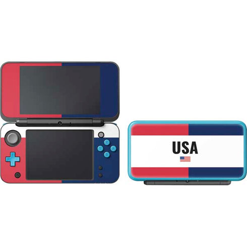 American Flag Color Block Nintendo 2DS XL (2017) Skin